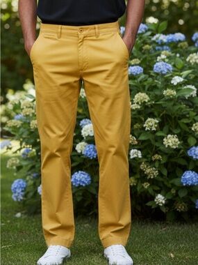 J. Crew Yellow Men's Chino Pants